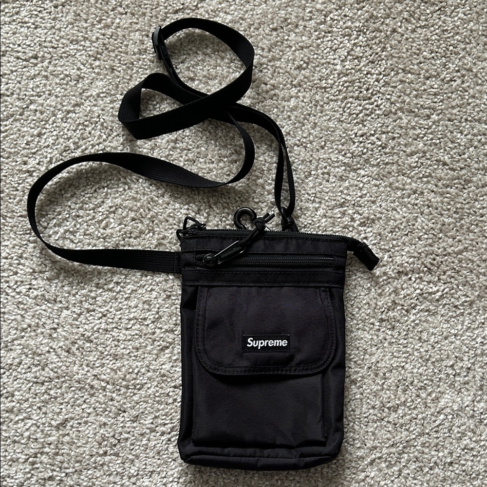 Supreme Black Belt Bag